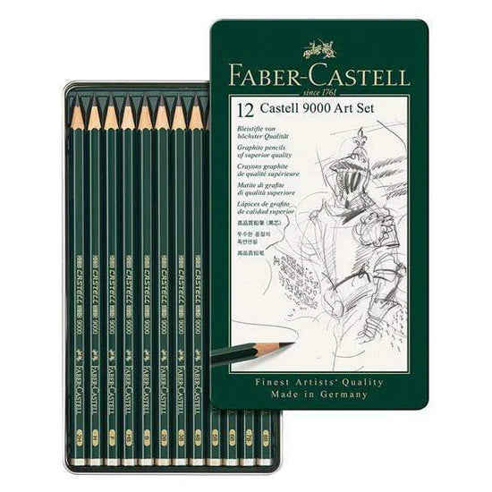 Faber Castell Graphite 9000 Art Set (12 tin)