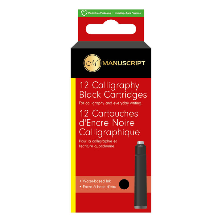Manuscript Black Cartridges x12