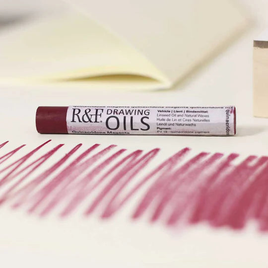 3129 Quinacridone Magenta R&amp;F Drawing Oil 12ml