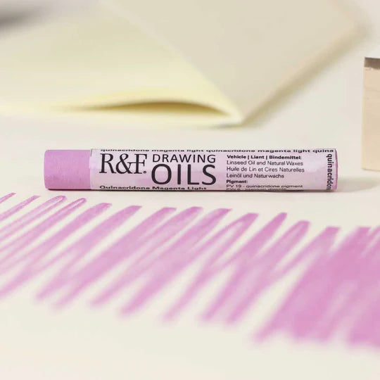 3130 Quinacridone Magenta Light R&amp;F Drawing Oil 12ml