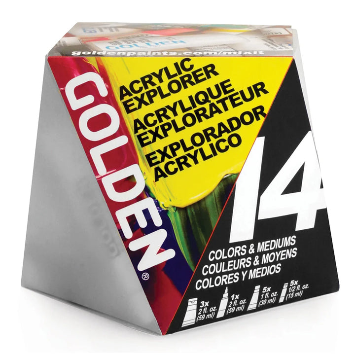 GOLDEN ACRYLIC EXPLORER 14 SET