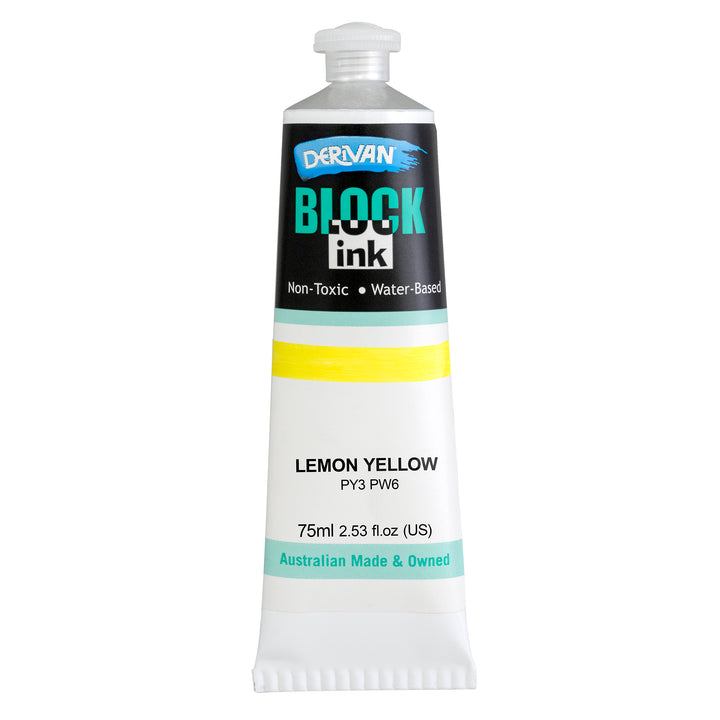 Derivan Block Ink Lemon Yellow
