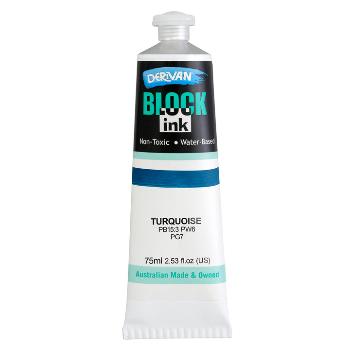 Derivan Block Ink Turquoise