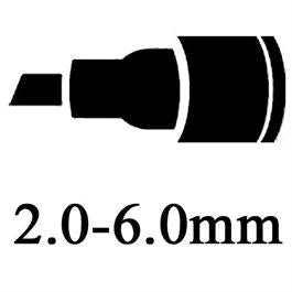 Aerocolor Liner No.3 2-6mm Chisel Tip