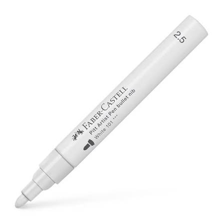 Faber Castell Pitt Artist Pen White 2.5mm