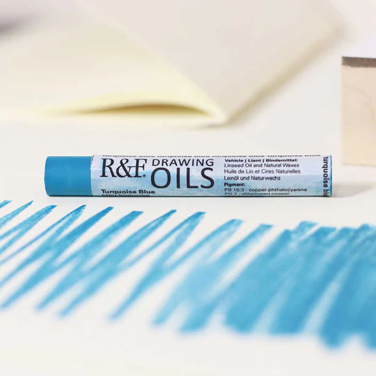 3135 Turquoise Blue R&amp;F Drawing Oil 12ml