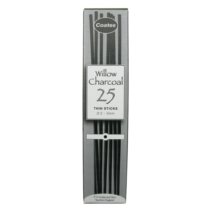Coates Willow Charcoal Thin (Box 25)