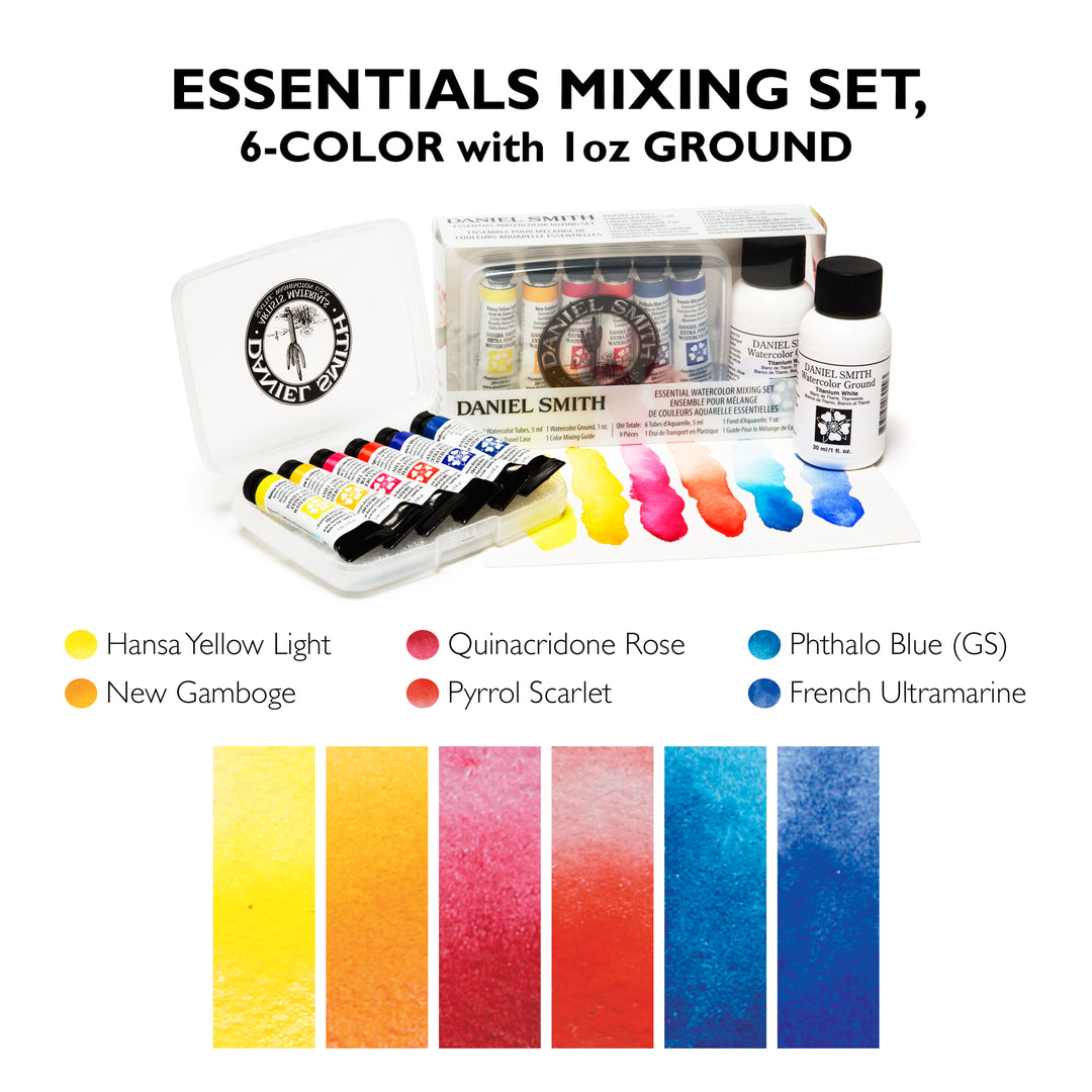 Essentials Mixing Set 6x 5ml Tubes with 1oz Ground