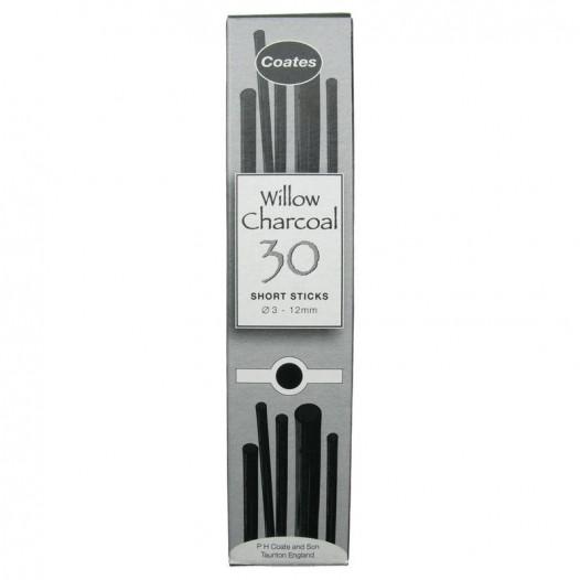 Coates Willow Charcoal Short Sticks (Box 30)