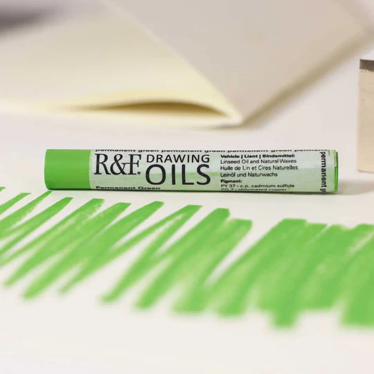 3126 Permanent Green R&amp;F Drawing Oil 12ml