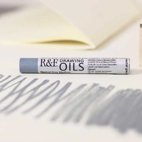 3122 Neutral Grey Medium R&amp;F Drawing Oil 12ml