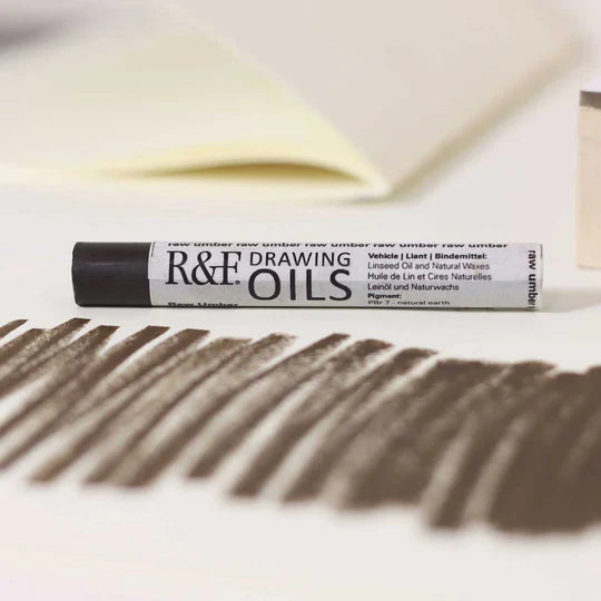 3132 Raw Umber R&amp;F Drawing Oil 12ml