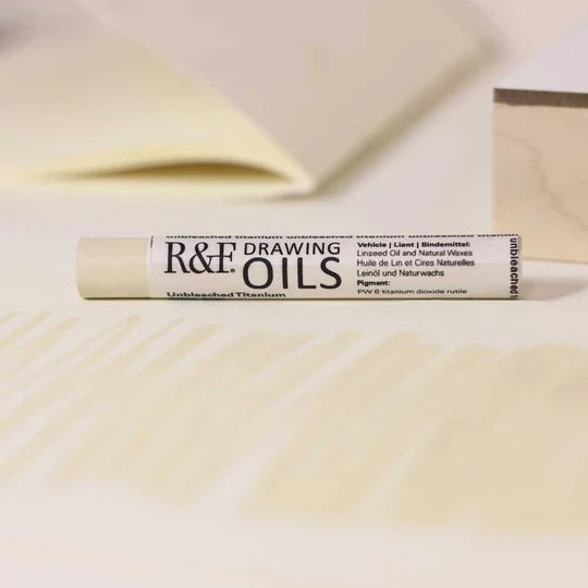 3136 Unbleached Titanium R&amp;F Drawing Oil 12ml