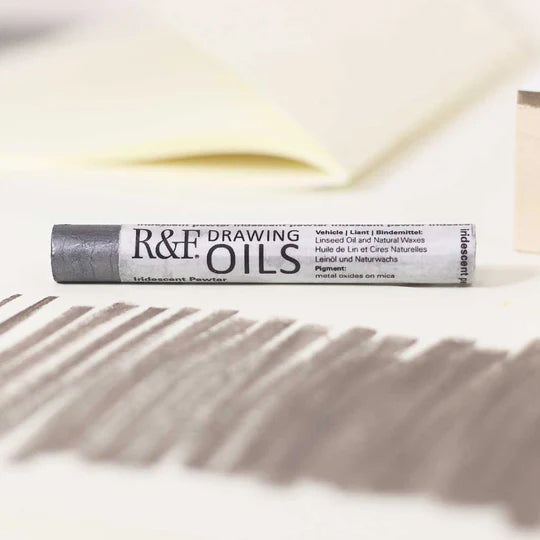 3114 Iridescent Pewter R&amp;F Drawing Oil 12ml