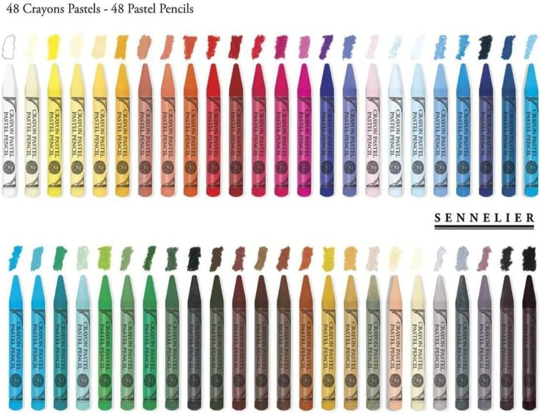 Sennelier Set of 48 Assorted Half Size Pastel Pencils