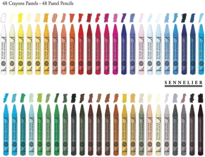 Sennelier Set of 48 Assorted Half Size Pastel Pencils