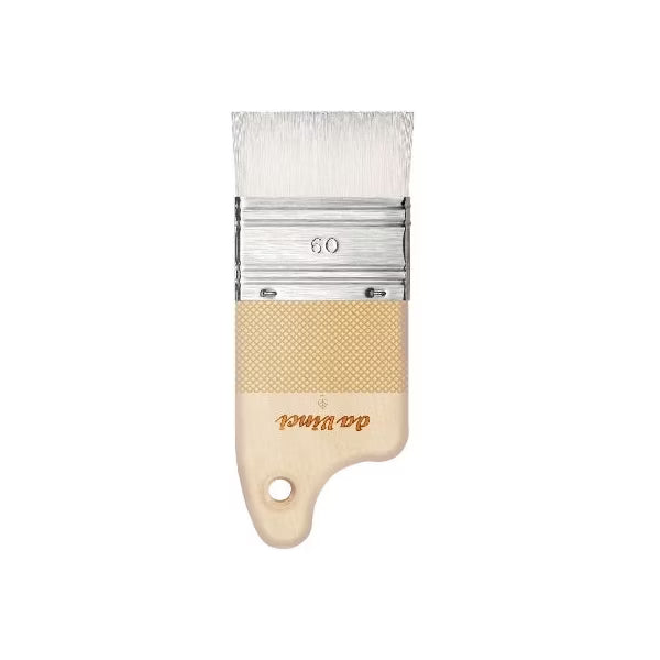 5027 Da Vinci Paddle brush extra strong white synthetic bristles 40