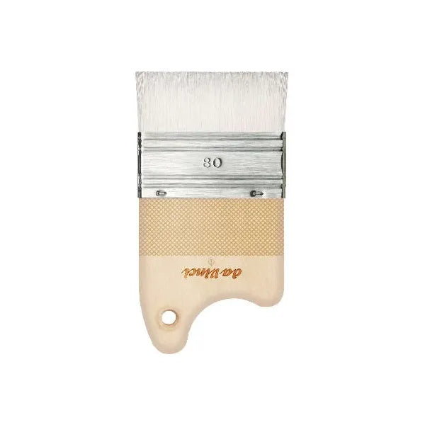 5027 Da Vinci Paddle brush extra strong white synthetic bristles 40