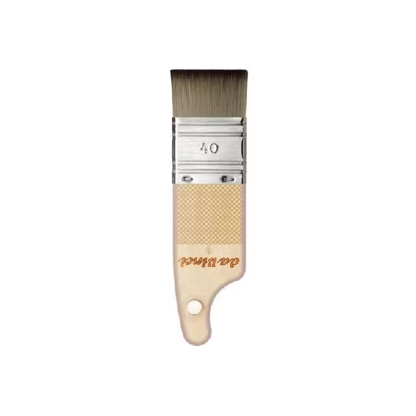 5077 Da Vinci Paddle brush dark grey very elastic short synthetic fibre 40