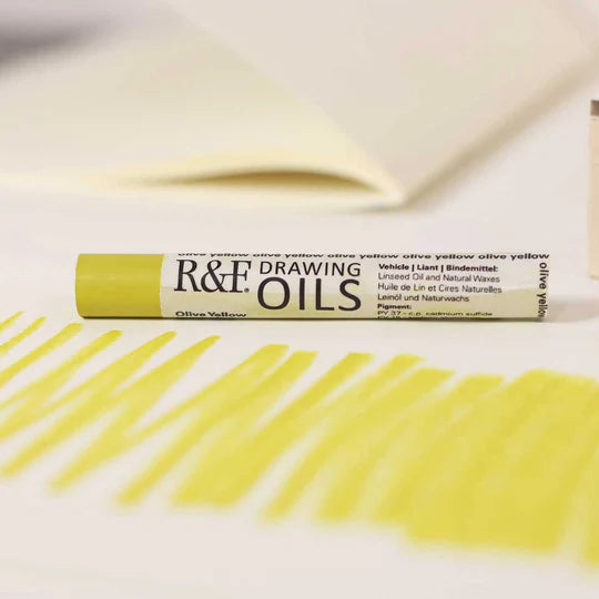 3124 Olive Yellow R&amp;F Drawing Oil 12ml
