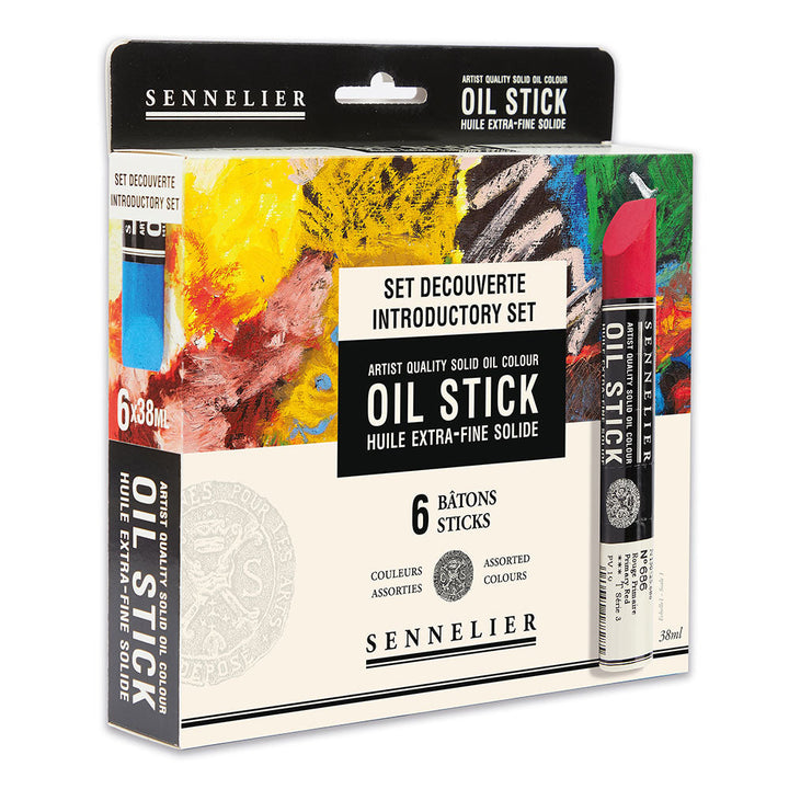 Sennelier Set 6 assorted medium oil sticks