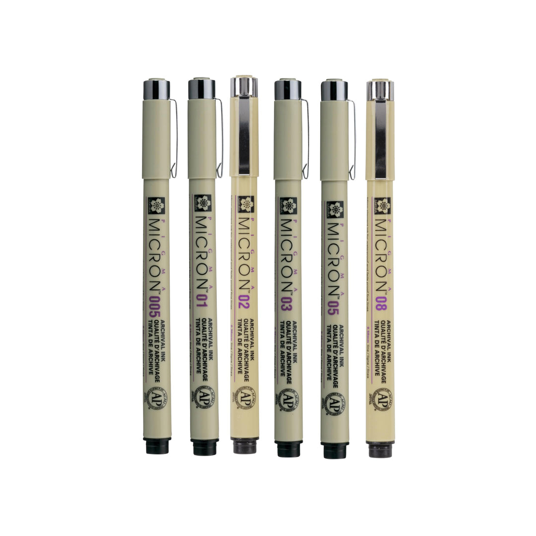 Micron Pigma Set 6 Fineliners