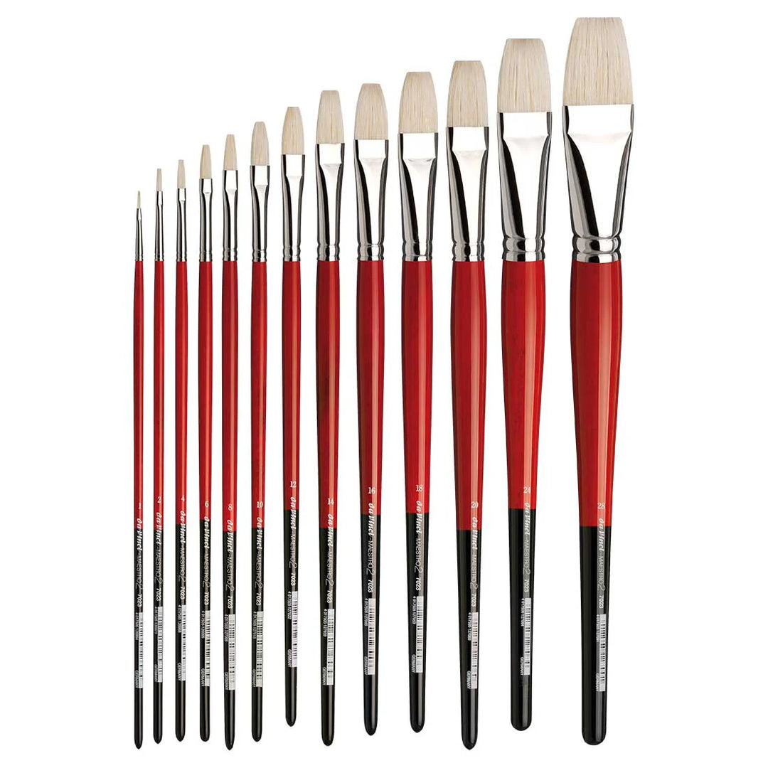 7023 Da Vinci MAESTRO2 Flat Hog Hair