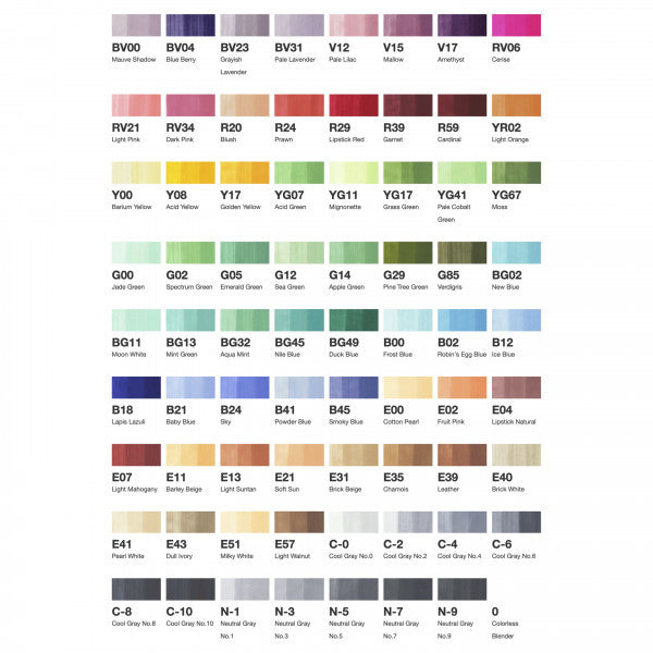 Copic Sketch Set 72 B