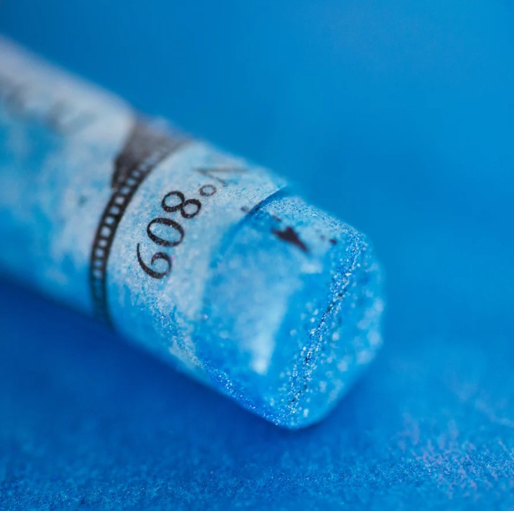 809 Iridescent French Blue Sennelier Extra Soft Pastel