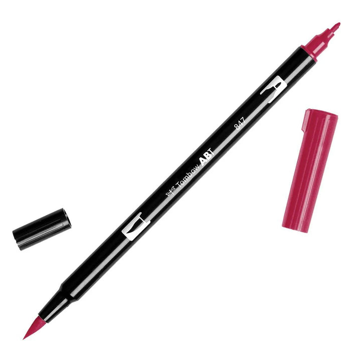 Crimson Tombow 847 Dual Brush Pen