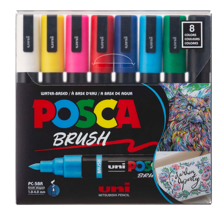POSCA PC5BR Paint Markers Assorted 8 Pack