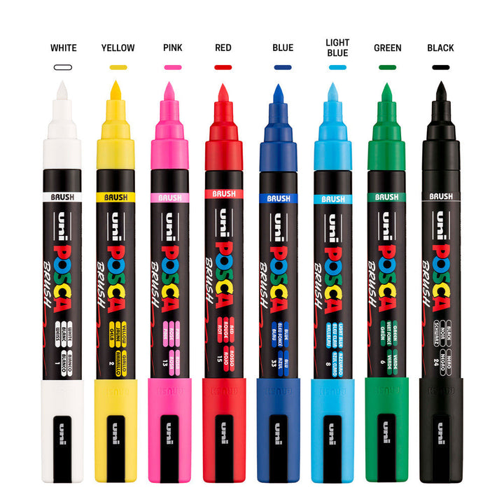 POSCA PC5BR Paint Markers Assorted 8 Pack