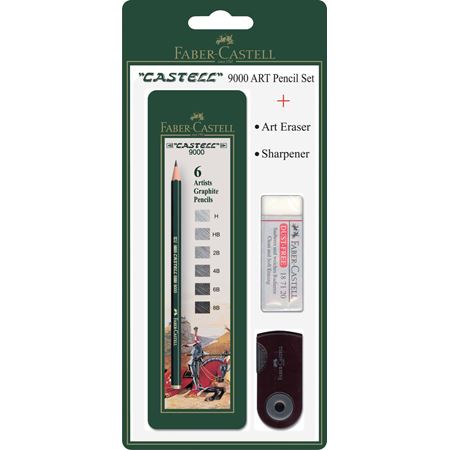 Faber Castell Graphite 9000 Set 6 Plus