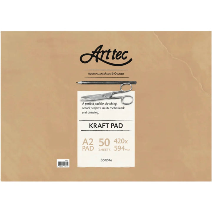 Arttec Kraft Paper Pad 80gsm