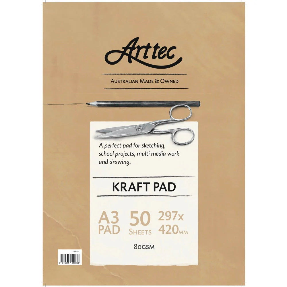 Arttec Kraft Paper Pad 80gsm