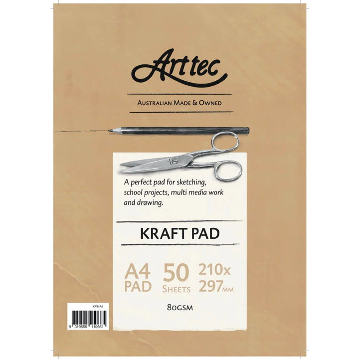 Arttec Kraft Paper Pad 80gsm