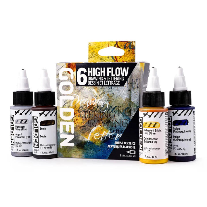 GOLDEN HIGH FLOW DRAWING &amp; LETTERING SET