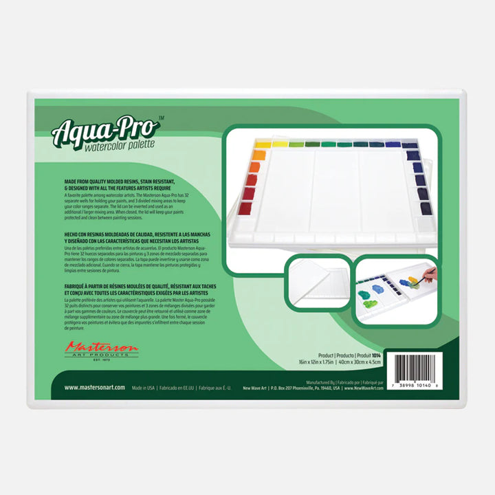 Aqua Pro Watercolor Palette Masterson