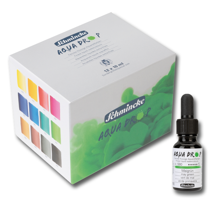 Schmincke Aqua Drop Cardboard Set 12 X 10 Ml