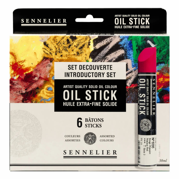 Sennelier Set 6 assorted medium oil sticks