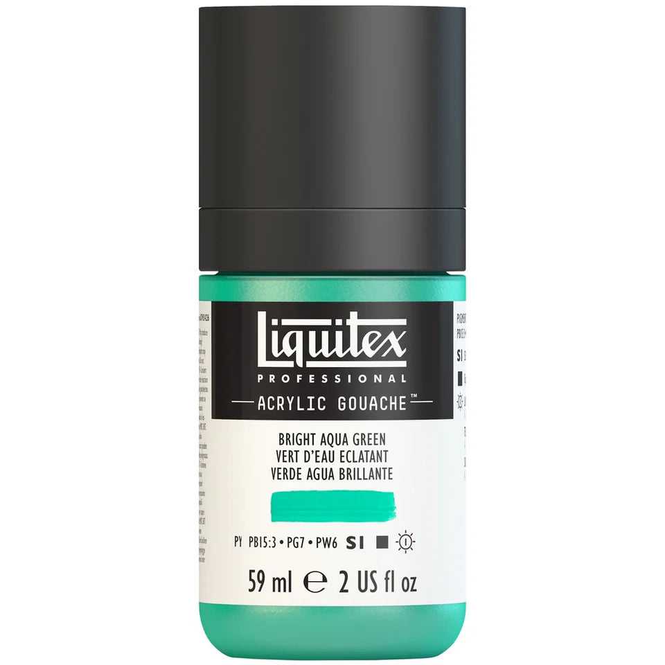 Bright Aqua Green Acrylic Gouache liquitex 59ml