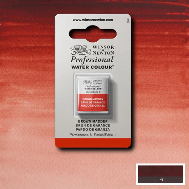 Brown Madder S1 Winsor &amp; Newton 1/2 Pan