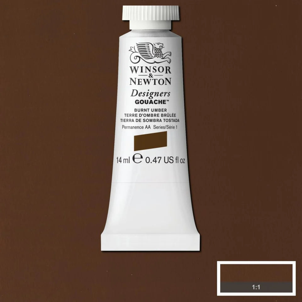 Burnt Umber Gouache WN 14ml