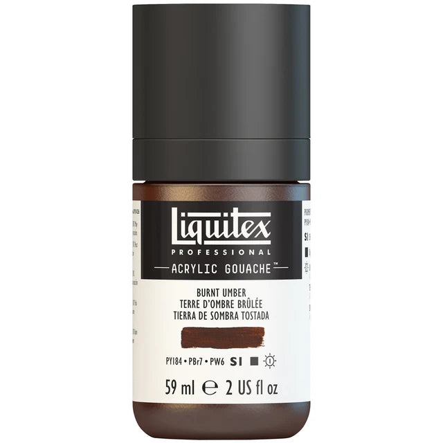Burnt Umber Acrylic Gouache liquitex 59ml