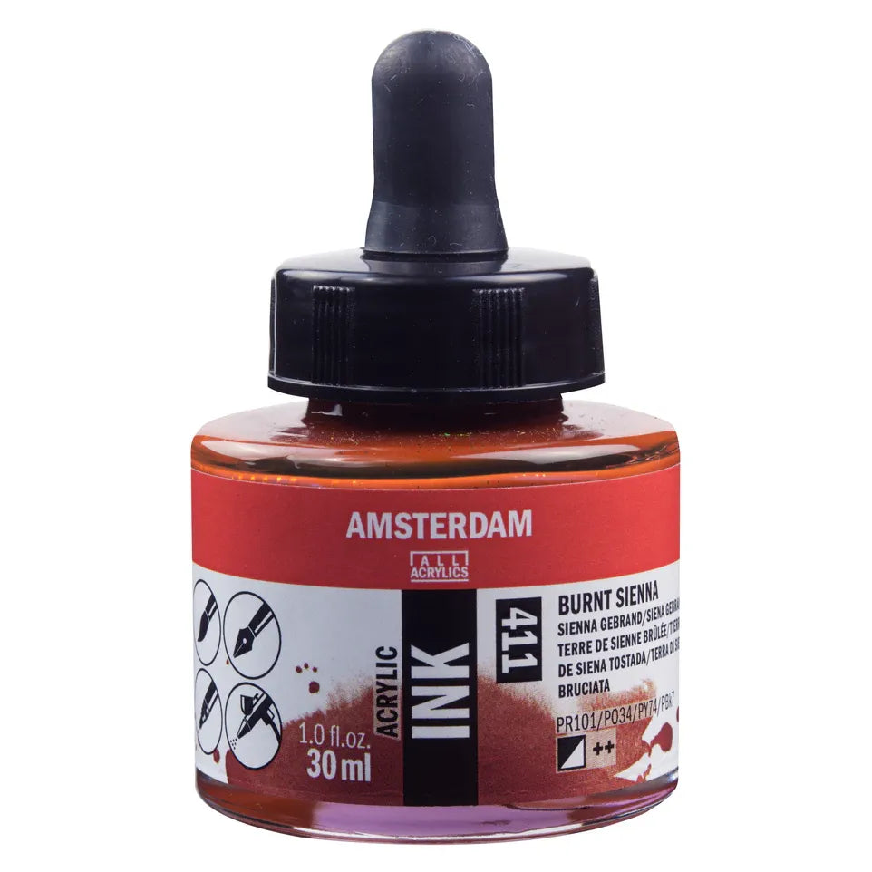 Burnt Sienna Talens Ink 30ml