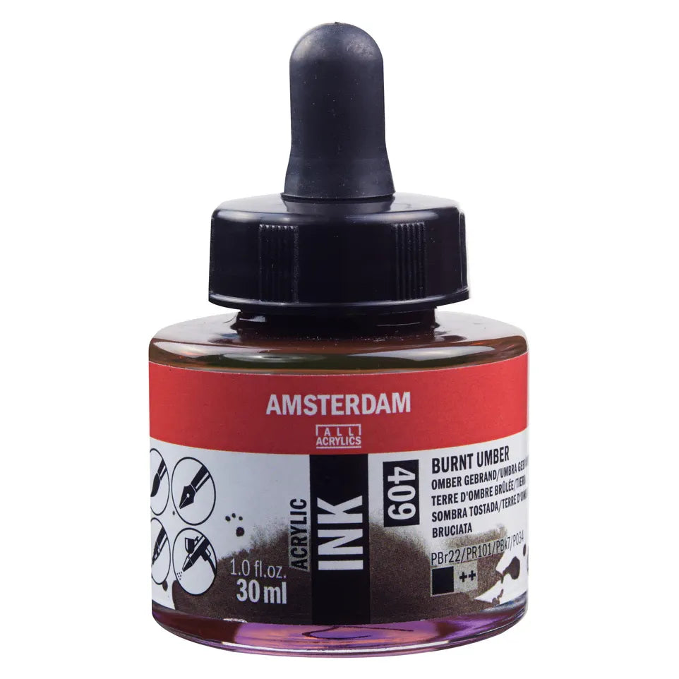 Burnt Umber Talens Ink 30ml