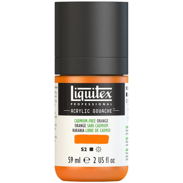 Cad Free Orange Acrylic Gouache liquitex 59ml