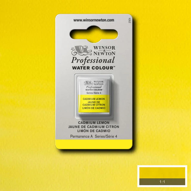 Cadmium Lemon S4 Winsor &amp; Newton 1/2 Pan
