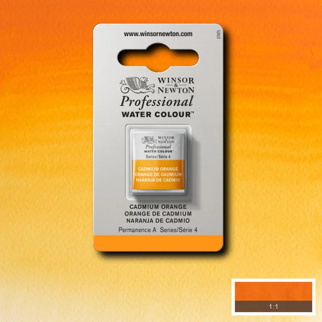 Cadmium Orange S4 Winsor &amp; Newton 1/2 Pan