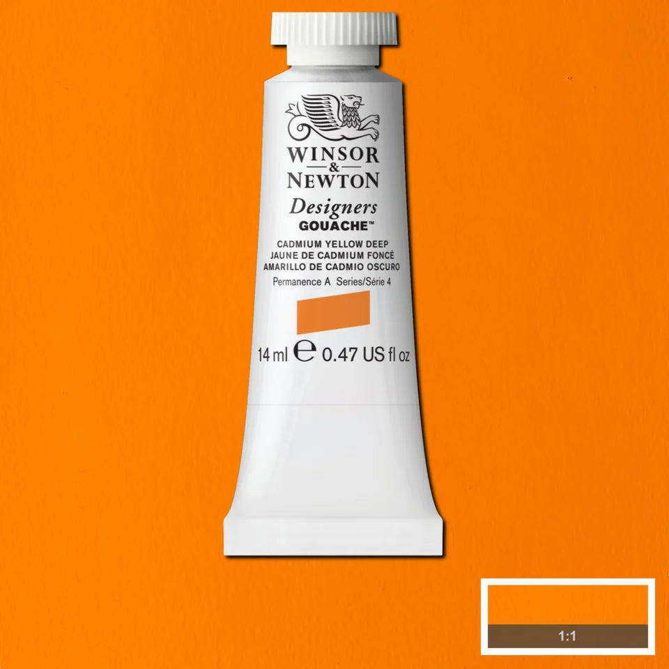 Cadmium Yellow Deep Gouache WN 14ml